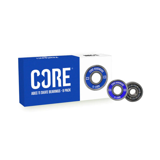 CORE HARDWARE ABEC 11 SKATE BEARINGS (8 PACK)