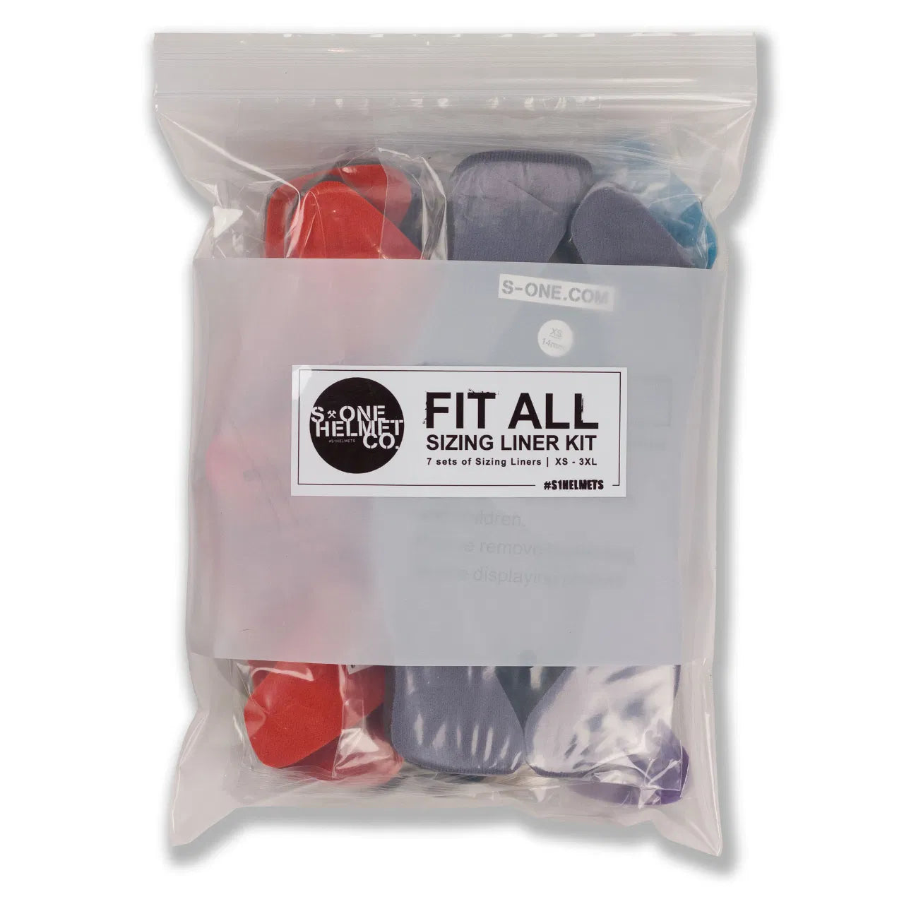S1 LIFER HELMET FIT ALL KIT - 7 SIZING LINERS & TOP PADS