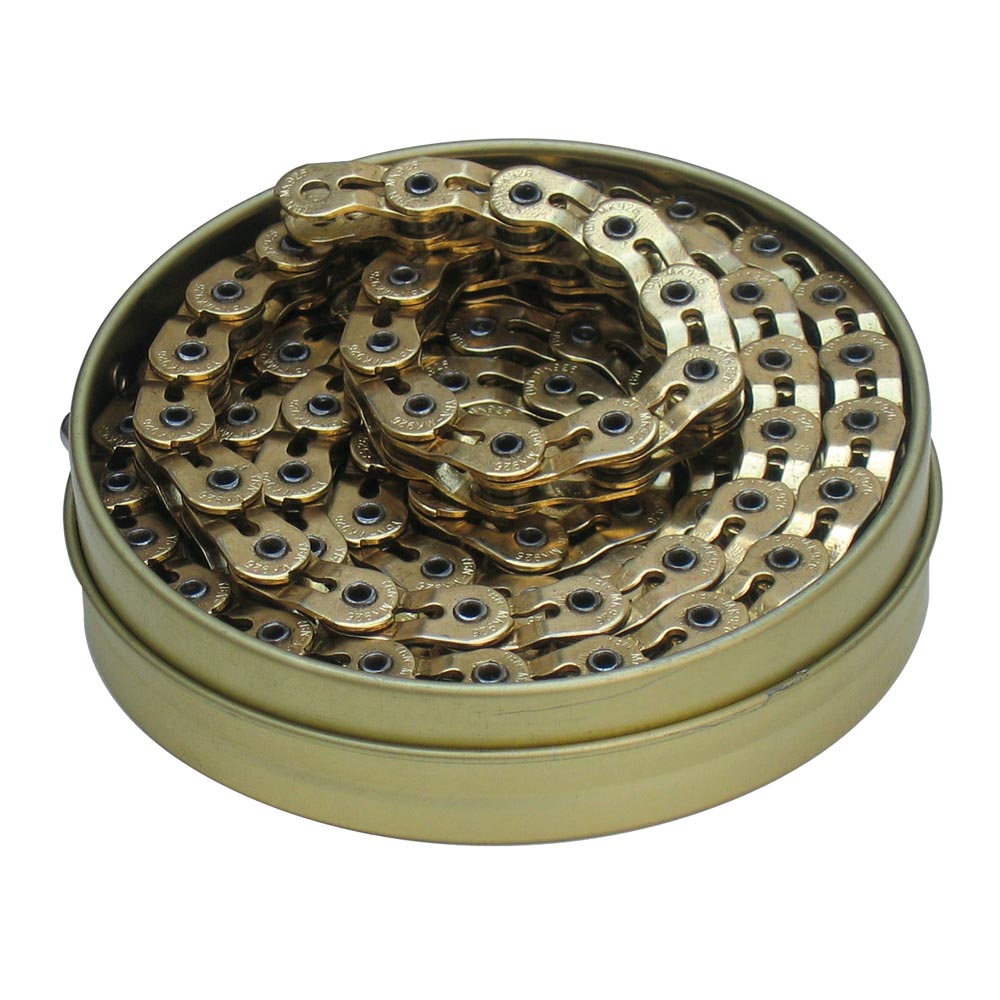 Gusset Bling Slink Chain Gold 1/2 x 1/8"