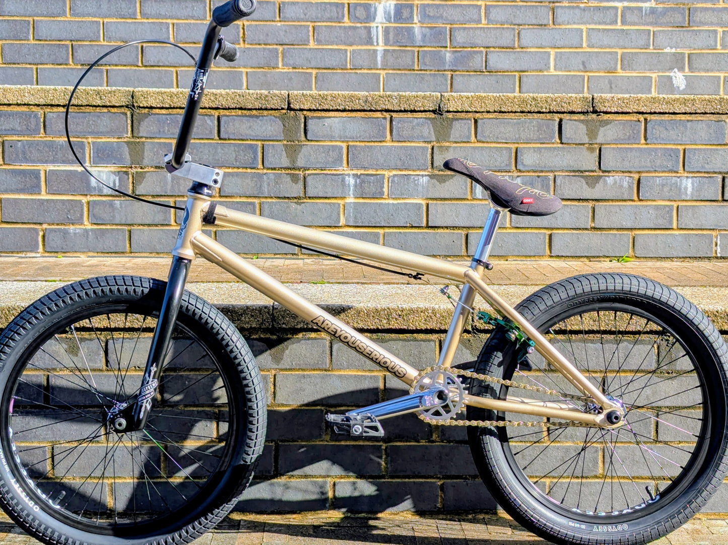 United Bike Co Custom Built AYS (Are you serious) BMX 21" TT Champagne