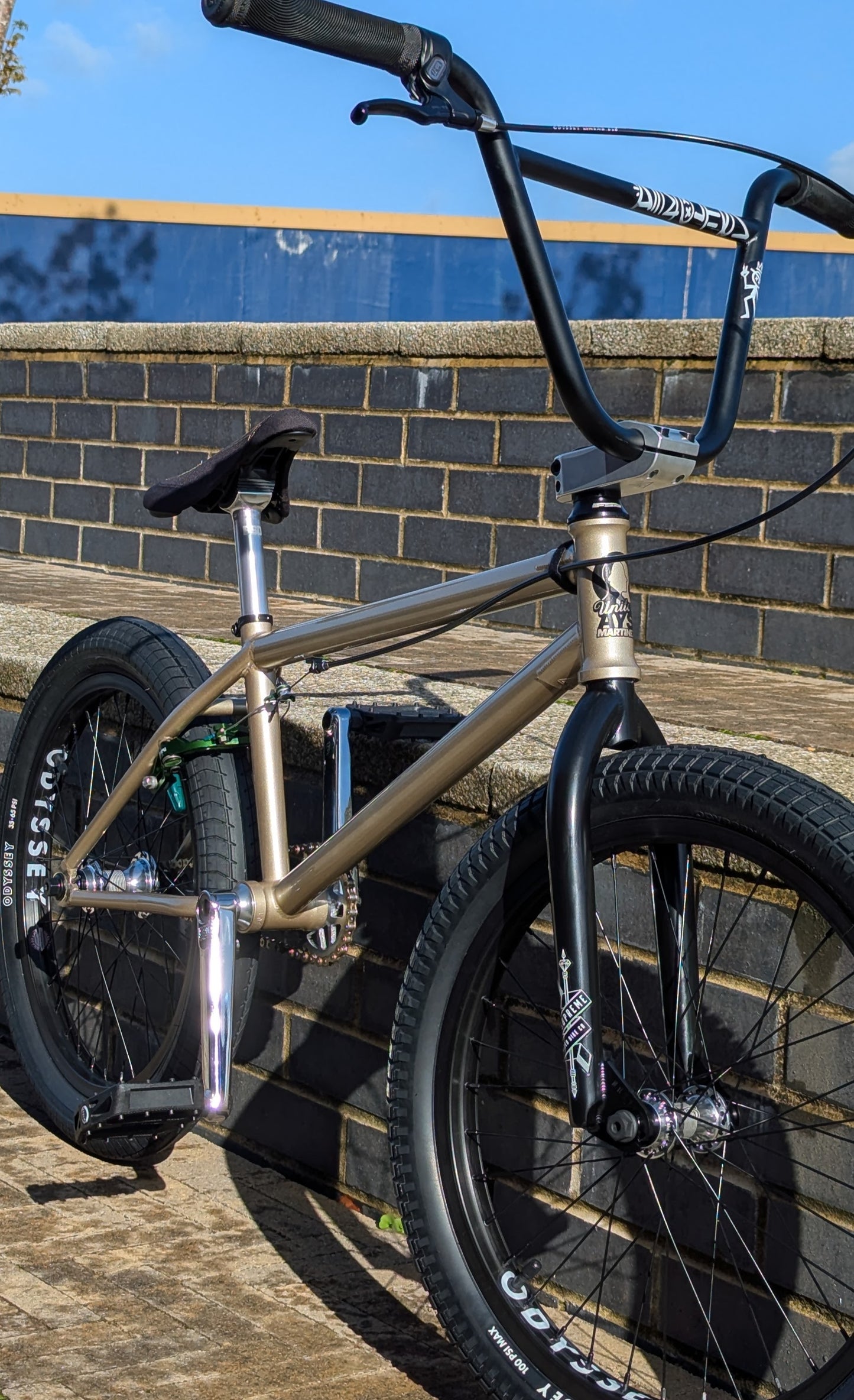 United Bike Co Custom Built AYS (Are you serious) BMX 21" TT Champagne