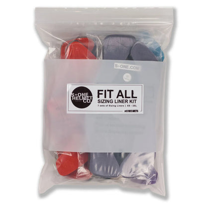 S1 LIFER HELMET FIT ALL KIT - 7 SIZING LINERS & TOP PADS