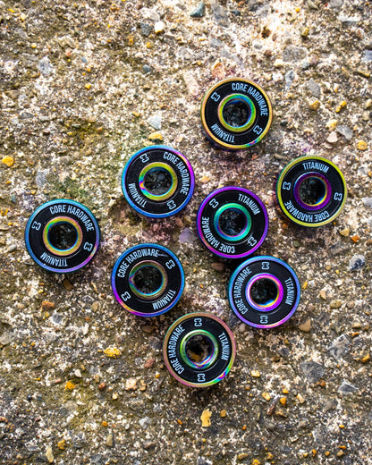 CORE HARDWARE TITANIUM SKATE BEARINGS - NEOCHROME (8PK)