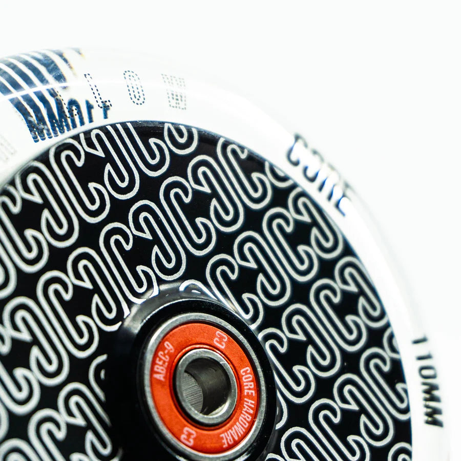 CORE HOLLOW STUNT SCOOTER WHEEL REPEAT 110MM - CLEAR/BLACK