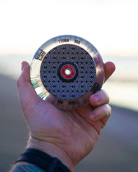 CORE HOLLOW STUNT SCOOTER WHEEL REPEAT 110MM - CLEAR/BLACK