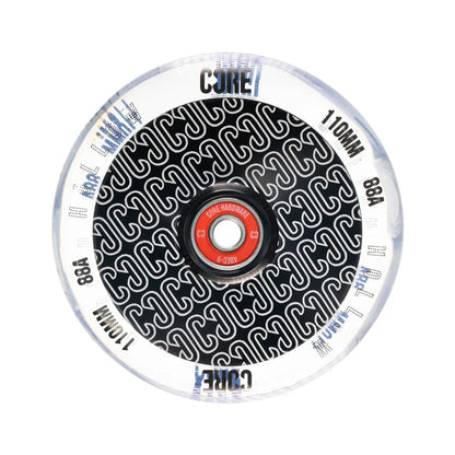 CORE HOLLOW STUNT SCOOTER WHEEL REPEAT 110MM - CLEAR/BLACK