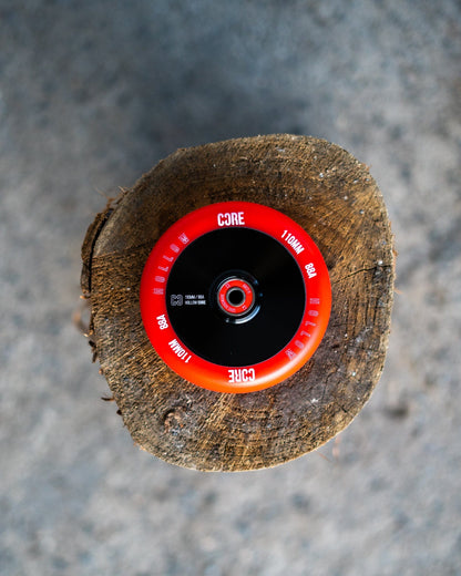 CORE HOLLOW STUNT SCOOTER WHEEL V2 110MM - RED/BLACK