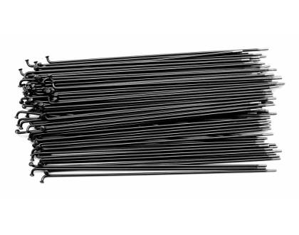 UNITED SUPREME DOUBLE BUTTED SPOKES BLACK (40 pack)